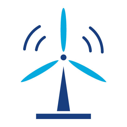 Two Color Spring Turbine Glyph Icon