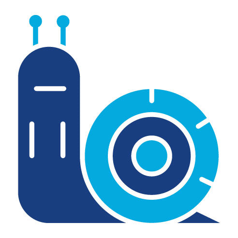 Two Color Snail Glyph Icon