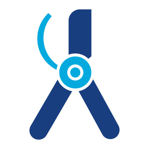 Two Color Pruner Glyph Icon