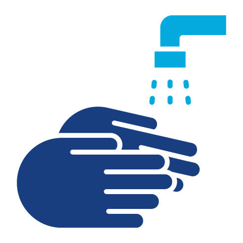 Two Color Washing Hands Glyph Icon