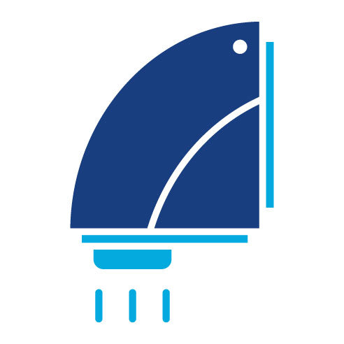 Two Color Hand Dryer Glyph Icon