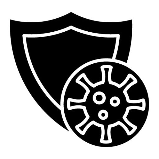 Virus Protection Glyph Icon