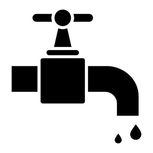 Water Tap Glyph Icon | Hygiene Routine