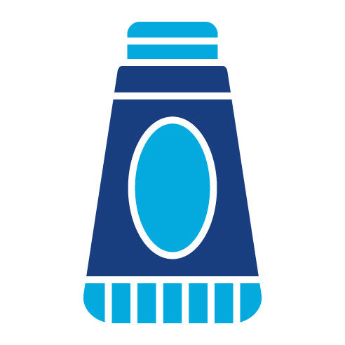 Two Color Toothpaste Glyph Icon