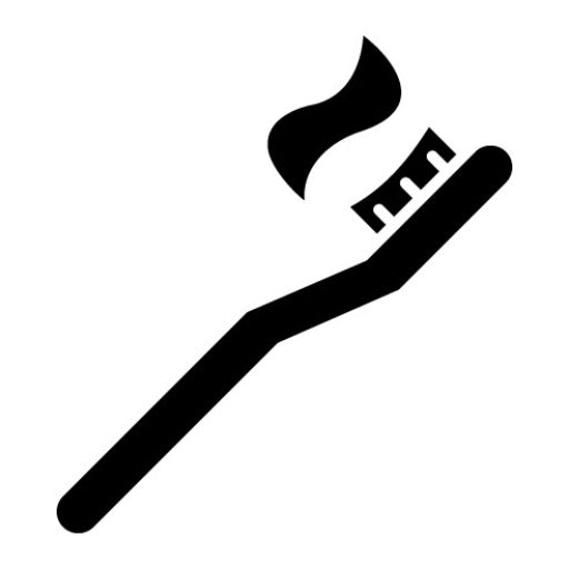 Toothbrush Glyph Icon