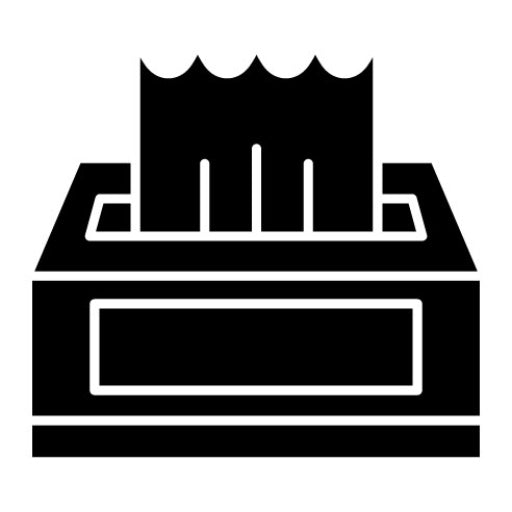 Tissue Box Glyph Icon | Hygiene Routine