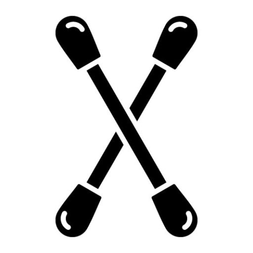 Cotton Swabs Glyph Icon