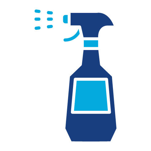 Two Color Cleaning Spray Glyph Icon