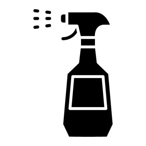 Cleaning Spray Glyph Icon | Hygiene Routine