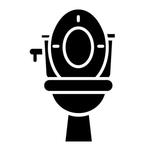 Toilet Glyph Icon | Hygiene Routine