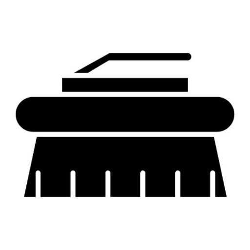 Cleaning Brush Glyph Icon | Hygiene Routine