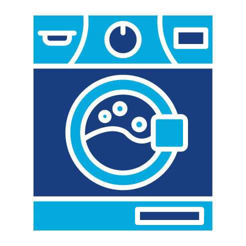 Two Color Washing Machine Glyph Icon