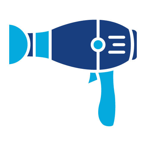 Two Color Hairdryer Glyph Icon