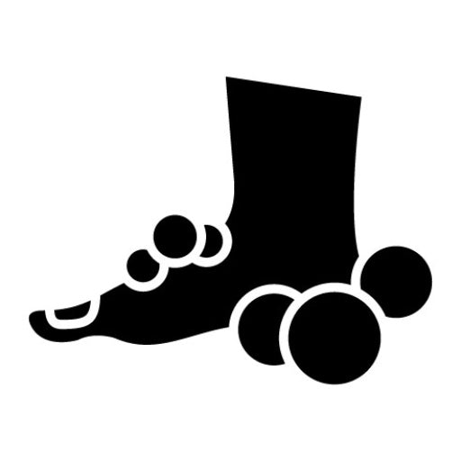 Washing Foot Glyph Icon