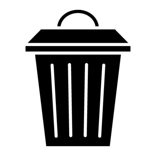 Garbage Cleaning Glyph Icon