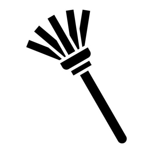 Dusting Glyph Icon | Hygiene Routine