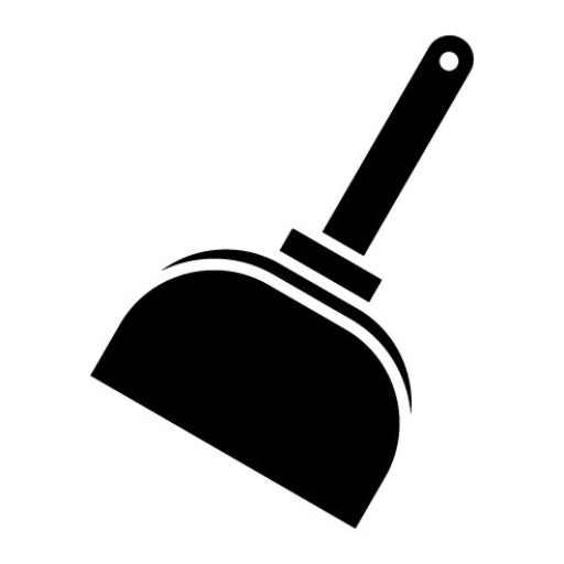 Dustpan Glyph Icon | Hygiene Routine