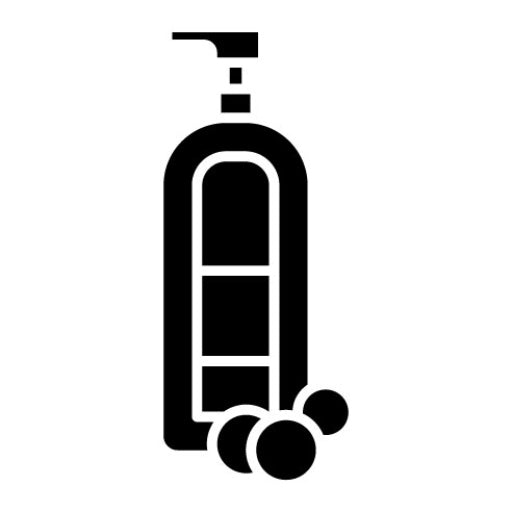 Shampoo Hair Glyph Icon