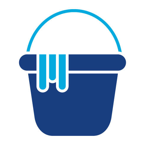 Two Color Water Bucket Glyph Icon