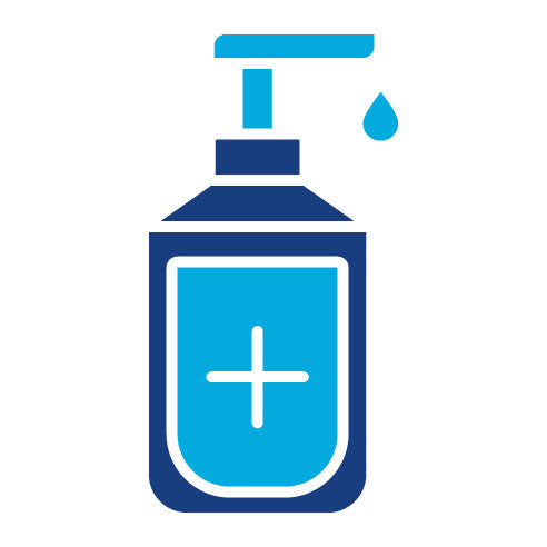 Two Color Hand Sanitizer Glyph Icon