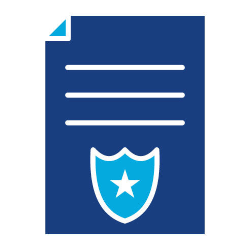 Two Color Police Certificate Glyph Icon