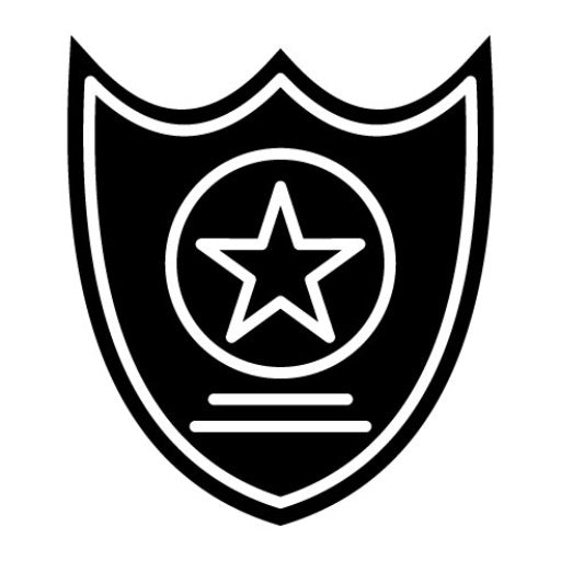 Sheriff Badge Glyph Icon