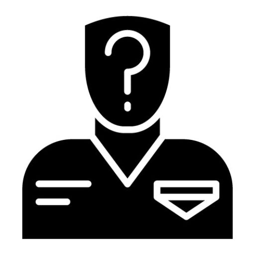 Suspect Glyph Icon
