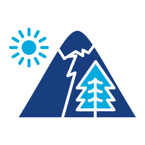 Two Color Winter Hill Glyph Icon