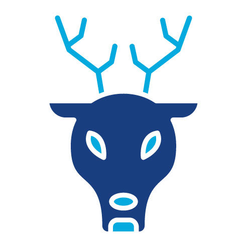 Two Color Deer Glyph Icon