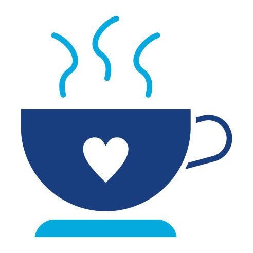 Two Color Coffee Cup Glyph Icon