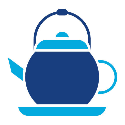 Two Color Teapot Glyph Icon