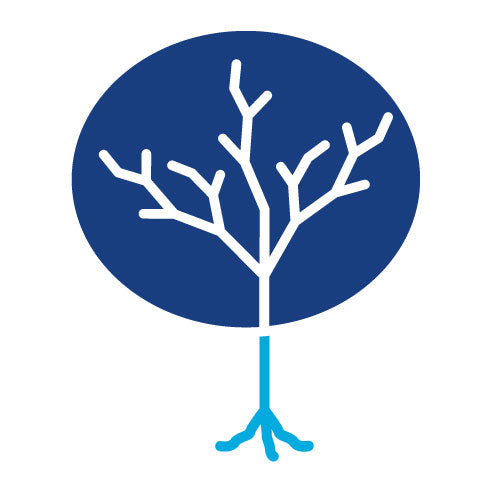 Two Color Tree Trunk Glyph Icon