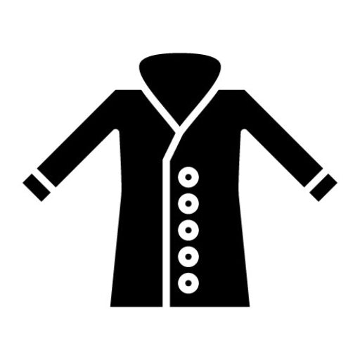 Winter Long Coat Glyph Icon