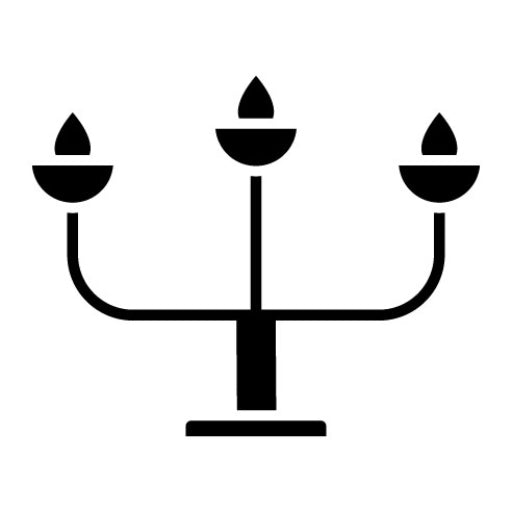 Candelabra Glyph Icon