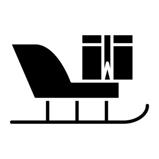 Sleigh Glyph Icon