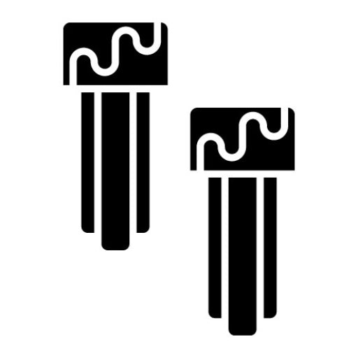 Churros Glyph Icon | Sweets and Candies