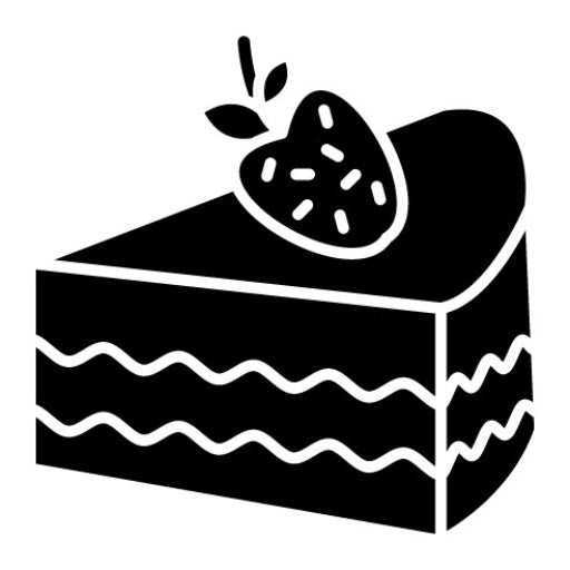 Strawaberry Cake Glyph Icon