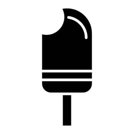 Popsicle Glyph Icon | Sweets and Candies