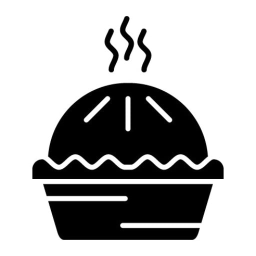 Pie Glyph Icon | Sweets and Candies