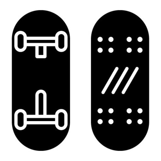 Skateboard Glyph Icon | Transport