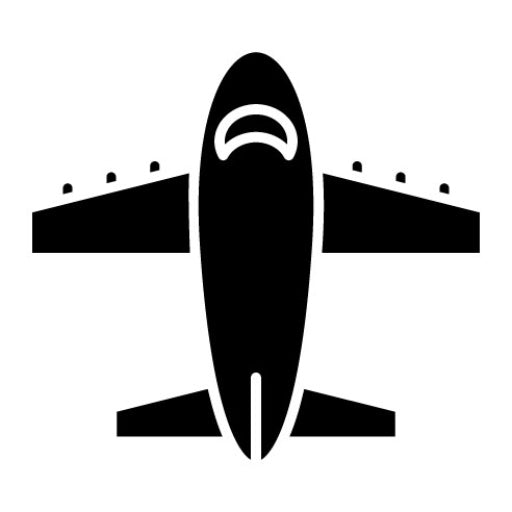 Aircraft Glyph Icon | Transport