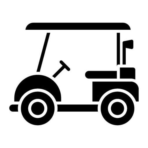 Golf Cart Glyph Icon