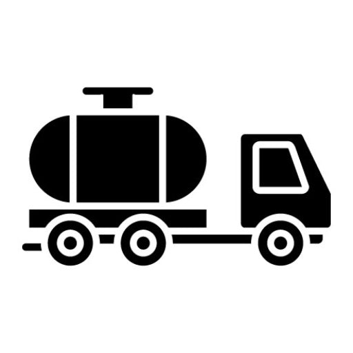 Water Tanker Glyph Icon