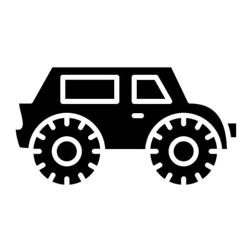 Bigfoot Car Glyph Icon