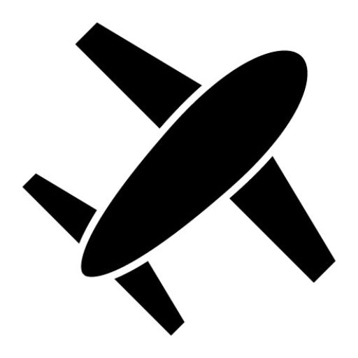 Airplane Glyph Icon | Transport