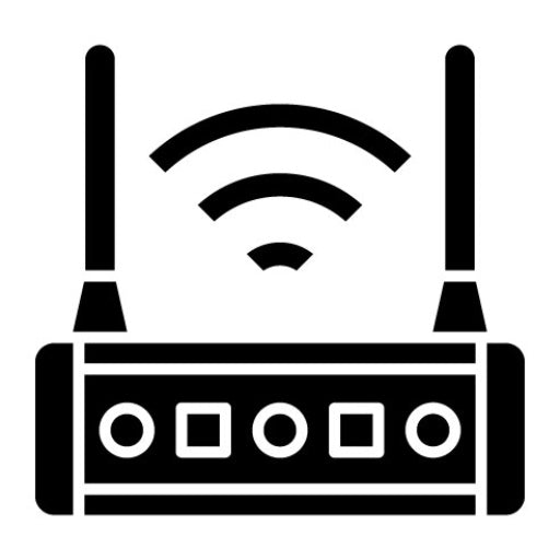 Wifi Router Glyph Icon | Smart Home