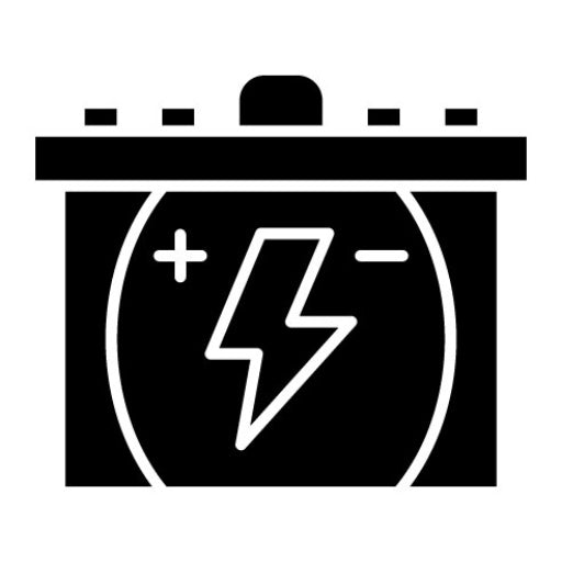 Auto Battery Glyph Icon