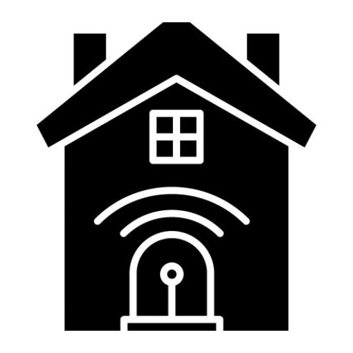 Burglar Alarm Glyph Icon | Smart Home