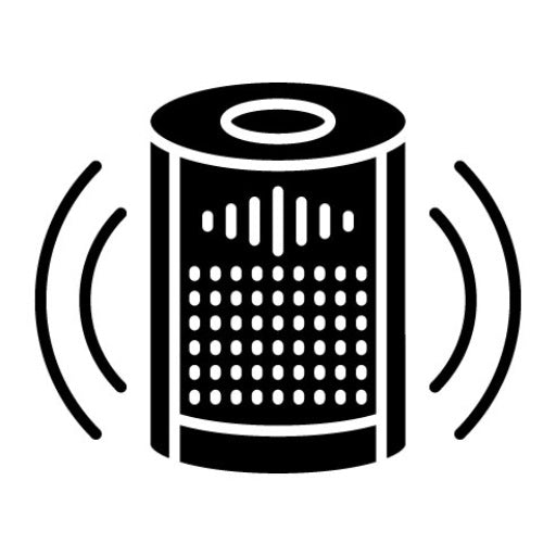 Smart Speaker Glyph Icon