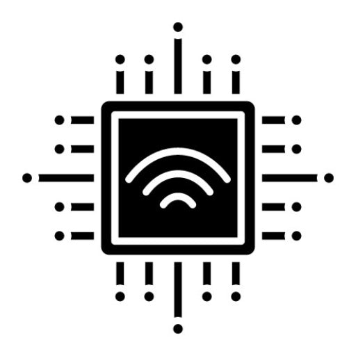 Smart Chip Glyph Icon